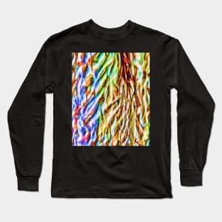 Abstract vibrant bark texture Long Sleeve T-Shirt